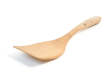 wooden spoon, isolated on white background