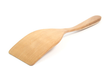 wooden spoon, isolated on white background