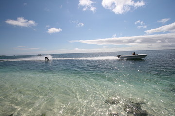 Ski nautico en Mauricio