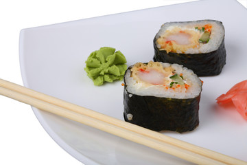 Traditional Japanese food roll