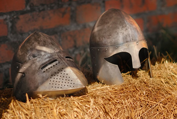 Knight helmets