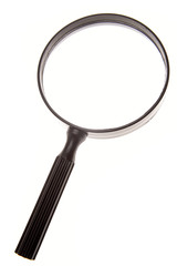 Magnifying glass isolated on white background