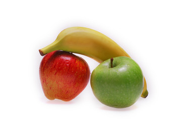 Apples and banana