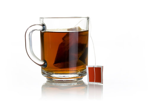 glassy tea cup