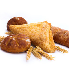 Various baking isolated on white background