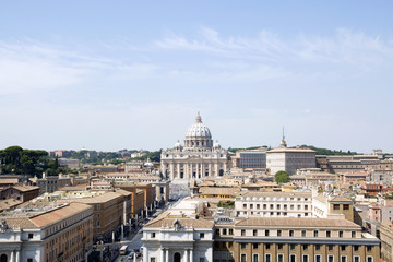 Fototapeta na wymiar widok na Watykan, Rzym