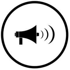 megaphone or bullhorn symbol
