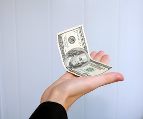 dollar on the hand