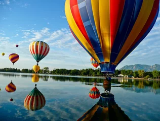 Selbstklebende Fototapete Ballon Heißluftballons