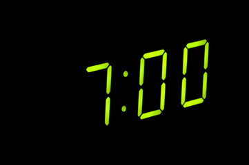 object on black - crystal clock