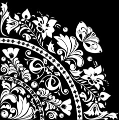 Obraz premium white quadrant with decoration