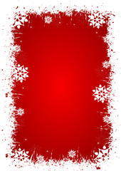 Red vector christmas layout with decoration © Ube