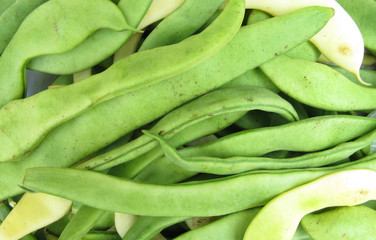 Green French string beans