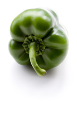 Green pepper isolated on a white background