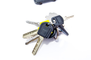 Keys isolated on white background
