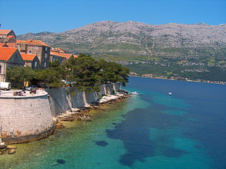 Fototapeta premium Les remparts de Korcula