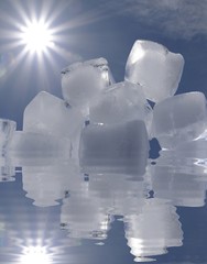 glace miroir