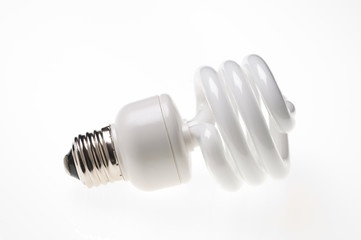 a compact fluorescent light bulb