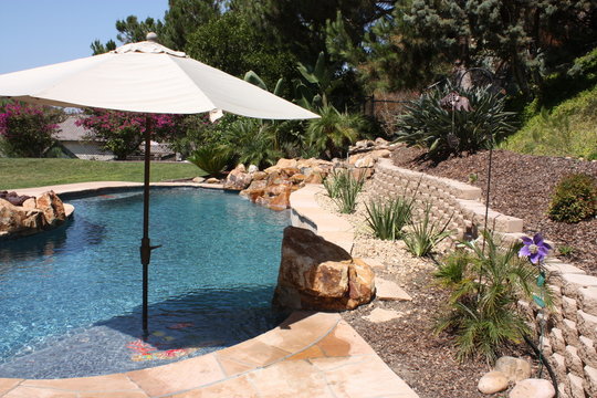 Beautiful Swimming Pool and Umbrella