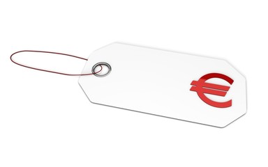 chrismas Tag shopping konzept on white background