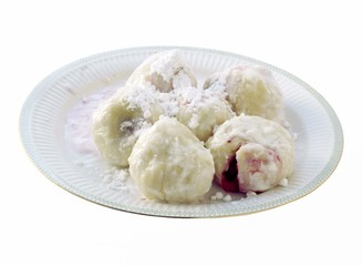 Fototapeta na wymiar tasty plum dumplings