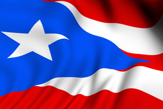 Rendered Puerto Rican Flag
