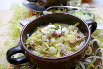 lauchkäsesuppe