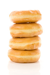 sweet donut with white background