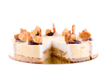 beautiful cake. on white isolated