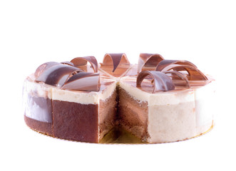 beautiful cake. on white isolated
