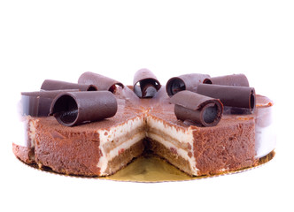 beautiful cake. on white isolated