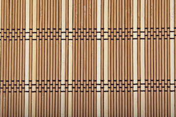 great image of a wooden bamboo mat background