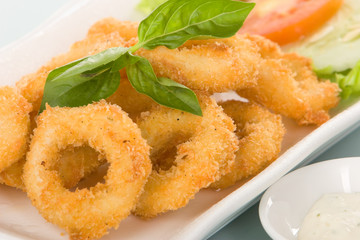 Calamari or onion ring