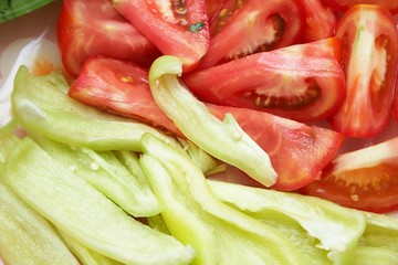 pepper and tomato background