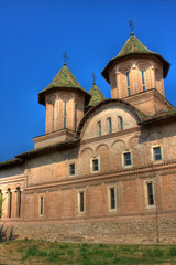 Fototapeta na wymiar Details of Targoviste royal court church.