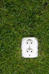 energy consept outllet in grass