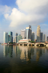 Fototapeta na wymiar Skyline Singapuru biznesowej dzielnicy, Singapur