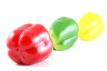 Some paprika isolated on white background