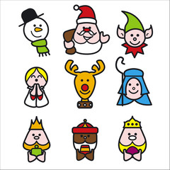 christmas people illustration