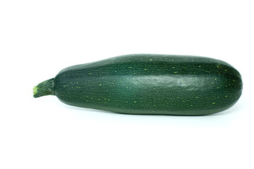 Single cukini vegetable isolated on the white background