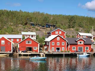 Fototapeta na wymiar Village en Suède
