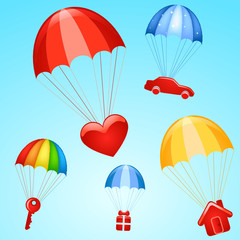 gifts on parachutes