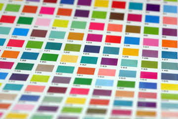 A color table for designers.