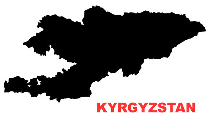 Kyrgyzstan map