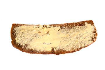 dark bread with butter