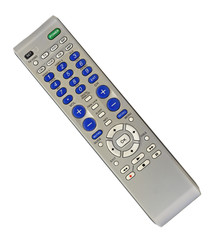 Television remote control isolated on a white background