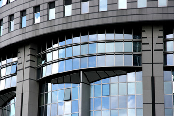 Obraz premium Close-up of European Parliament building in Brussels