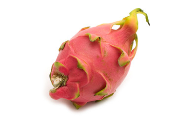 fresh pitahaya on white background