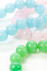 Green Gem bracelet close up shot