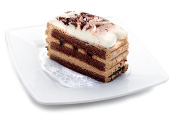 Chocolate Cheesecake on a Plate